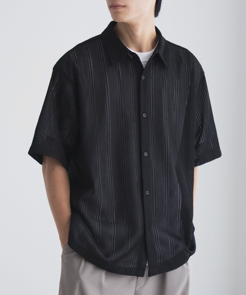 URBAN COLLECTION(アーバンコレクション)の「【URBANCOLLECTION/アーバンコレクション】レースレギュラーシャツ(シャツ/ブラウス・メンズ・ホワイト/ブラック/ライラック・S/M/L/XL)」の10枚目の写真