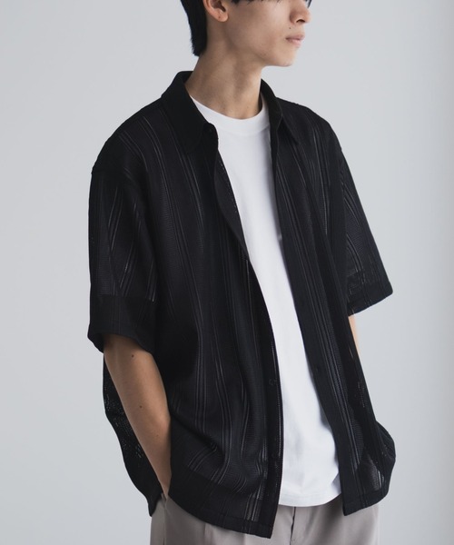 URBAN COLLECTION(アーバンコレクション)の「【URBANCOLLECTION/アーバンコレクション】レースレギュラーシャツ(シャツ/ブラウス・メンズ・ホワイト/ブラック/ライラック・S/M/L/XL)」の14枚目の写真