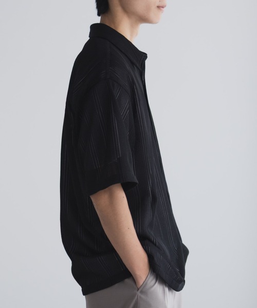 URBAN COLLECTION(アーバンコレクション)の「【URBANCOLLECTION/アーバンコレクション】レースレギュラーシャツ(シャツ/ブラウス・メンズ・ホワイト/ブラック/ライラック・S/M/L/XL)」の12枚目の写真