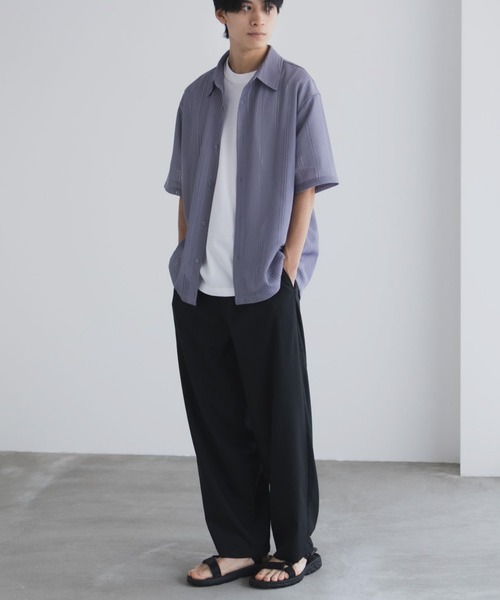 URBAN COLLECTION(アーバンコレクション)の「【URBANCOLLECTION/アーバンコレクション】レースレギュラーシャツ(シャツ/ブラウス・メンズ・ホワイト/ブラック/ライラック・S/M/L/XL)」の15枚目の写真