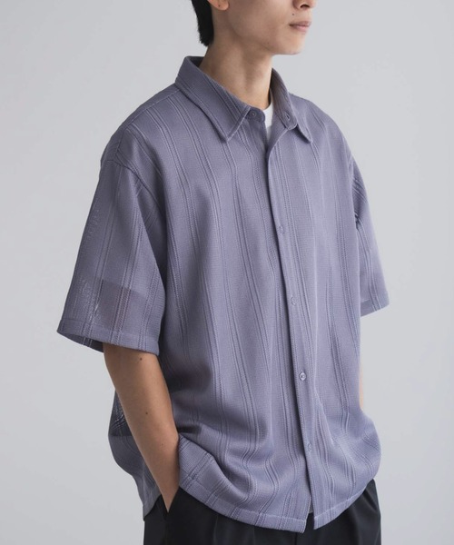 URBAN COLLECTION(アーバンコレクション)の「【URBANCOLLECTION/アーバンコレクション】レースレギュラーシャツ(シャツ/ブラウス・メンズ・ホワイト/ブラック/ライラック・S/M/L/XL)」の16枚目の写真