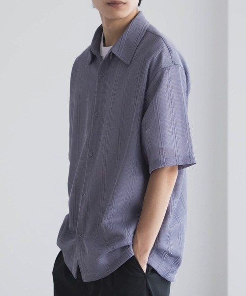 URBAN COLLECTION(アーバンコレクション)の「【URBANCOLLECTION/アーバンコレクション】レースレギュラーシャツ(シャツ/ブラウス・メンズ・ホワイト/ブラック/ライラック・S/M/L/XL)」の18枚目の写真