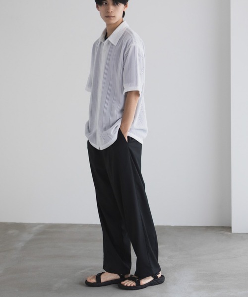 URBAN COLLECTION(アーバンコレクション)の「【URBANCOLLECTION/アーバンコレクション】レースレギュラーシャツ(シャツ/ブラウス・メンズ・ホワイト/ブラック/ライラック・S/M/L/XL)」の4枚目の写真