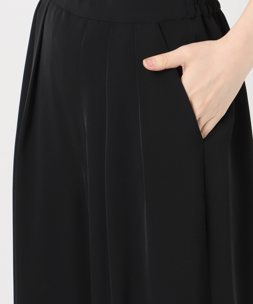 B.C STOCK(ベーセーストック)の「《追加》【WEB限定】ウォッシャブル / タックワイドパンツ(スラックス・レディース・ブラック・SMALL/MEDIUM)」の15枚目の写真