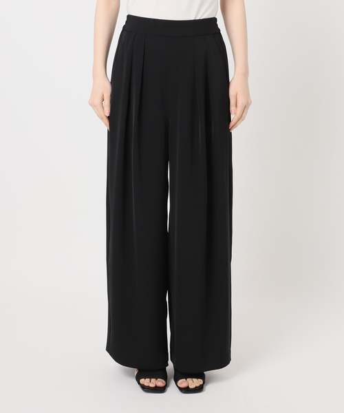 B.C STOCK(ベーセーストック)の「《追加》【WEB限定】ウォッシャブル / タックワイドパンツ(スラックス・レディース・ブラック・SMALL/MEDIUM)」の17枚目の写真