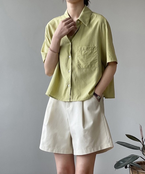Forcement（フォースメント）の「タックつきハイウエストハーフパンツ ベルト付き（その他パンツ・レディース・ベージュ/ブラック/ホワイト・FREE）」の10枚目の写真