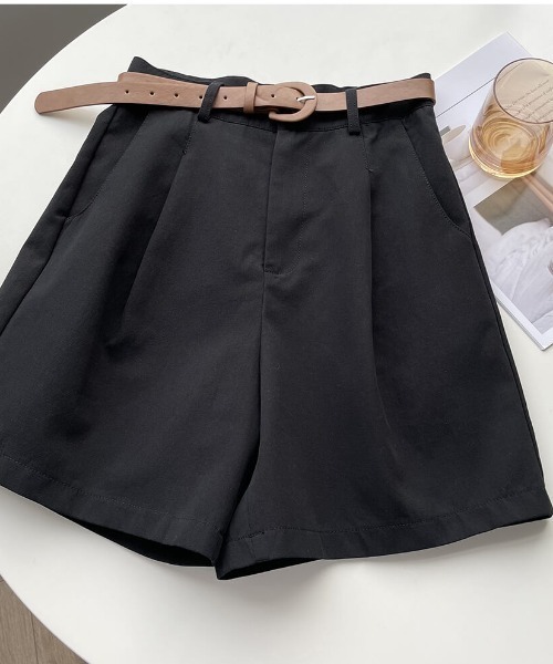 Forcement（フォースメント）の「タックつきハイウエストハーフパンツ ベルト付き（その他パンツ・レディース・ベージュ/ブラック/ホワイト・FREE）」の20枚目の写真