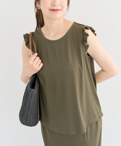 Sugar spoon(シュガースプーン)の「・SUGAR SPOON 【ラッシュガード】タンクトップ(タンクトップ・レディース・カーキ/ブラック/チャコールグレー・FREE)」の3枚目の写真