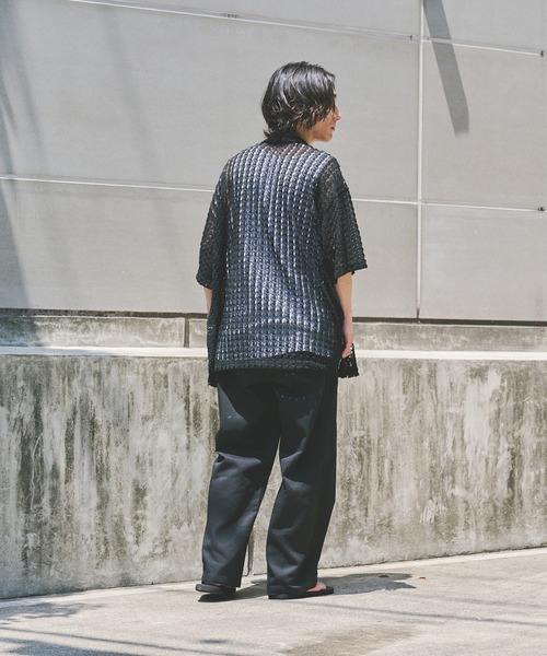 JOURNAL STANDARD(ジャーナルスタンダード)の「アブストラクト レース 半袖 シャツ(シャツ/ブラウス・メンズ・ブラック/ホワイト/ホワイト系その他/ベージュ/ネイビー・MEDIUM/LARGE)」の17枚目の写真