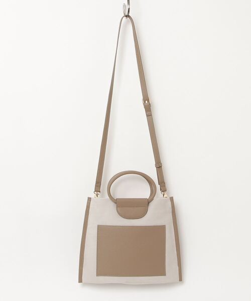 Beau're（ヴュレ）の「【BEAURE/ビュレ】Suede 2Way ショルダー Bag（ハンドバッグ・レディース・カーキ/ブラウン系その他/アイボリー・FREE）」の17枚目の写真