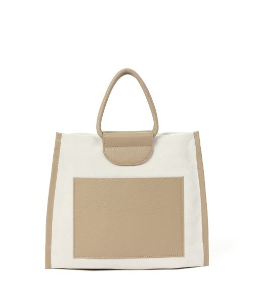 Beau're（ヴュレ）の「【BEAURE/ビュレ】Suede 2Way ショルダー Bag（ハンドバッグ・レディース・カーキ/ブラウン系その他/アイボリー・FREE）」の5枚目の写真