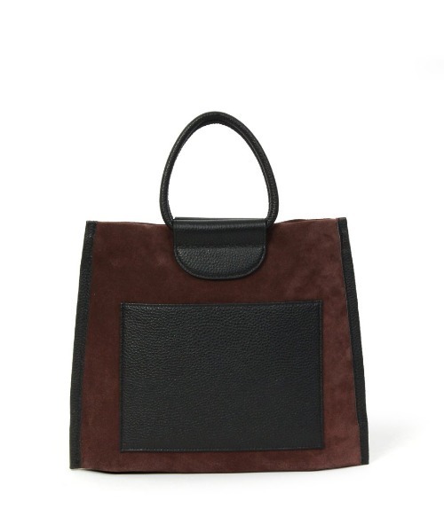 Beau're（ヴュレ）の「【BEAURE/ビュレ】Suede 2Way ショルダー Bag（ハンドバッグ・レディース・カーキ/ブラウン系その他/アイボリー・FREE）」の6枚目の写真