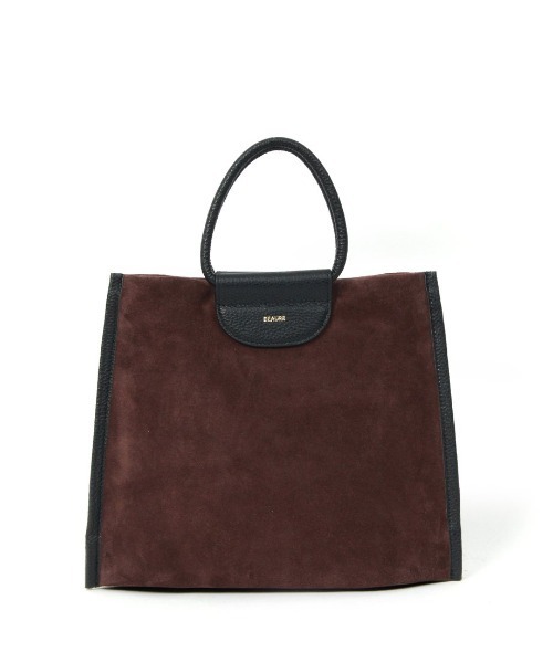 Beau're（ヴュレ）の「【BEAURE/ビュレ】Suede 2Way ショルダー Bag（ハンドバッグ・レディース・カーキ/ブラウン系その他/アイボリー・FREE）」の8枚目の写真
