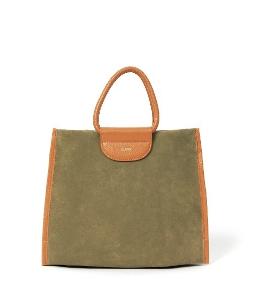 Beau're（ヴュレ）の「【BEAURE/ビュレ】Suede 2Way ショルダー Bag（ハンドバッグ・レディース・カーキ/ブラウン系その他/アイボリー・FREE）」の9枚目の写真