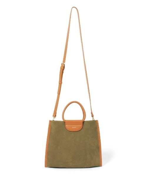Beau're（ヴュレ）の「【BEAURE/ビュレ】Suede 2Way ショルダー Bag（ハンドバッグ・レディース・カーキ/ブラウン系その他/アイボリー・FREE）」の11枚目の写真
