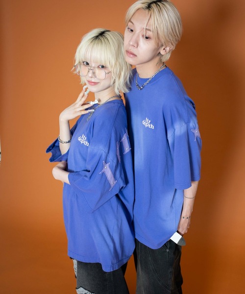 LTR DEPTH（レイターデプス）の「LTR DEPTH/バックスタッズグラフィックT（Tシャツ/カットソー・メンズ・パープル/ベージュ/ブラック・MEDIUM/LARGE）」の10枚目の写真