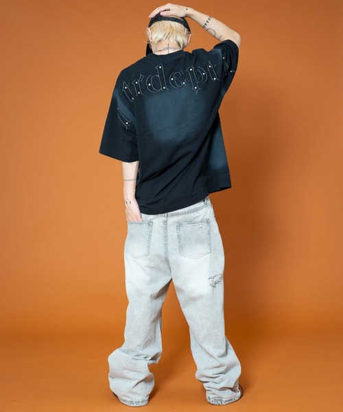 LTR DEPTH（レイターデプス）の「LTR DEPTH/バックスタッズグラフィックT（Tシャツ/カットソー・メンズ・パープル/ベージュ/ブラック・MEDIUM/LARGE）」の22枚目の写真