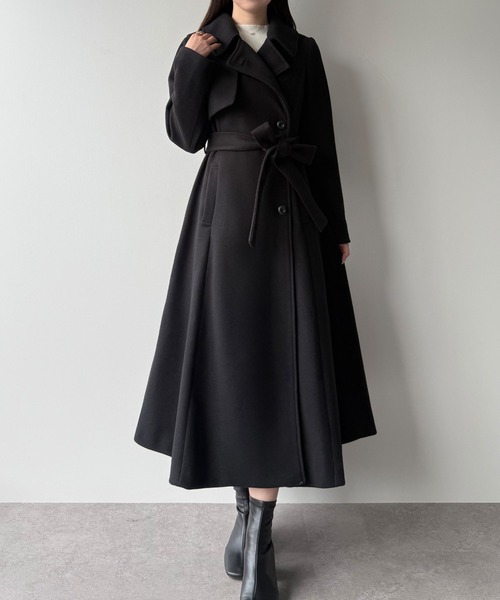 セール】ステンカラーロングレディコート（ステンカラーコート