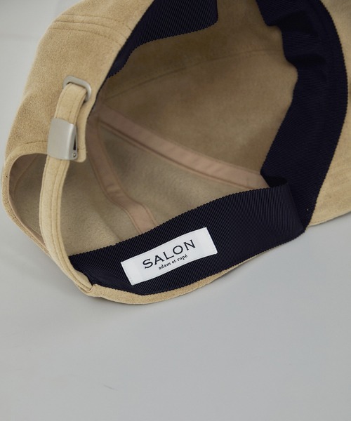 SALON adam et rope'（サロン アダム エ ロペ）の「Ultrasuede(R) cap / キャップ（キャップ・レディース・ベージュ/ダークブラウン・FREE）」の7枚目の写真