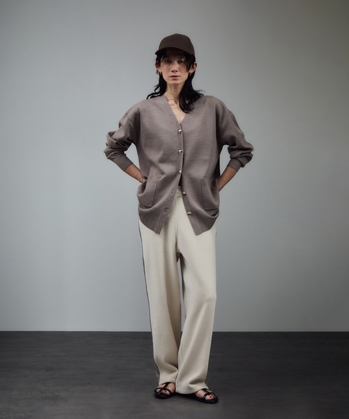 SALON adam et rope'（サロン アダム エ ロペ）の「Ultrasuede(R) cap / キャップ（キャップ・レディース・ベージュ/ダークブラウン・FREE）」の8枚目の写真