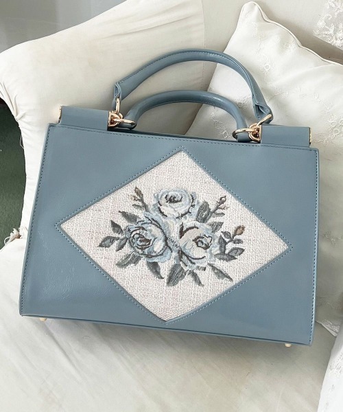 ローズ刺繍トートバッグ（トートバッグ）｜an another angelus