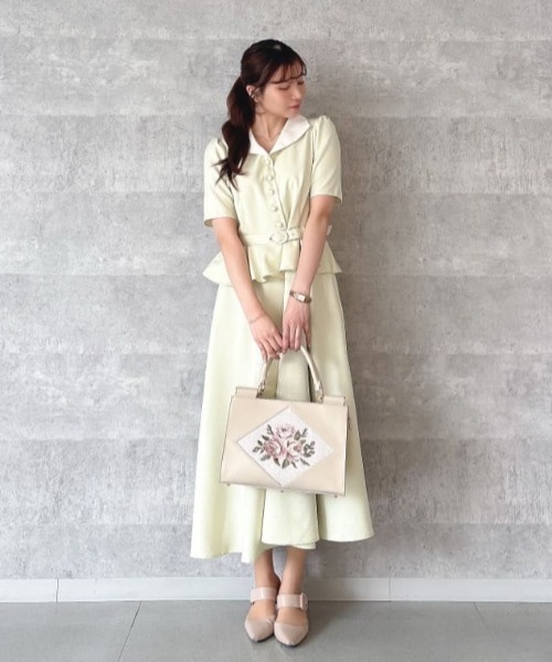 an another angelus（アンアナザーアンジェラス）の「ローズ刺繍トートバッグ/fint フィント（トートバッグ・レディース・サックスブルー/アイボリー・FREE）」の22枚目の写真