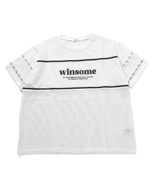 algy(アルジー)の「メッシュ切替トップス(Tシャツ/カットソー・キッズ・レッド/ブラック/オフホワイト・MEDIUM/X-SMALL/SMALL/XX-SMALL)」の2枚目の写真