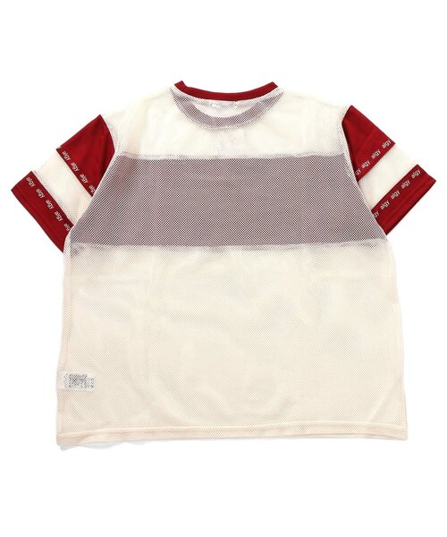algy(アルジー)の「メッシュ切替トップス(Tシャツ/カットソー・キッズ・レッド/ブラック/オフホワイト・MEDIUM/X-SMALL/SMALL/XX-SMALL)」の4枚目の写真