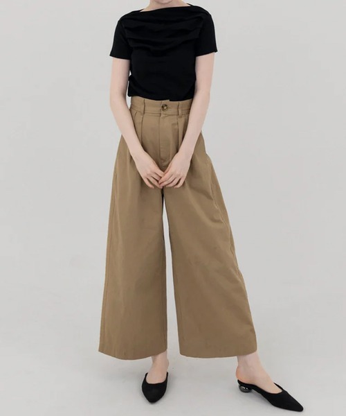 RANCLIC(ランクリック)の「スムースタックTシャツ(Tシャツ/カットソー・レディース・ホワイト/ピンク/ブラック・FREE)」の5枚目の写真