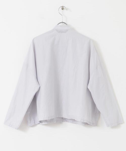 mizuiroind（ミズイロインド）の「mizuiro ind　lacestandcollar wideshirts（シャツ/ブラウス・レディース・ブラック/ライトグレー/オフホワイト・ONE）」の12枚目の写真