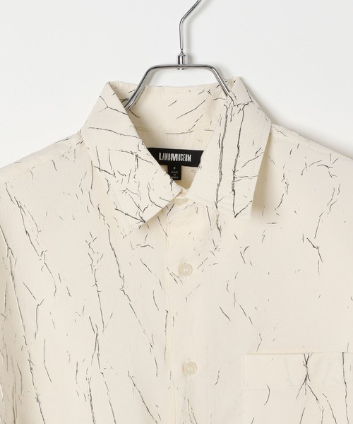 3.3 Field Trip （3.3フィールドトリップ）の「3.3 Field Trip／クラック半袖シャツ（シャツ/ブラウス・メンズ・ブラック/アイボリー・FREE）」の16枚目の写真