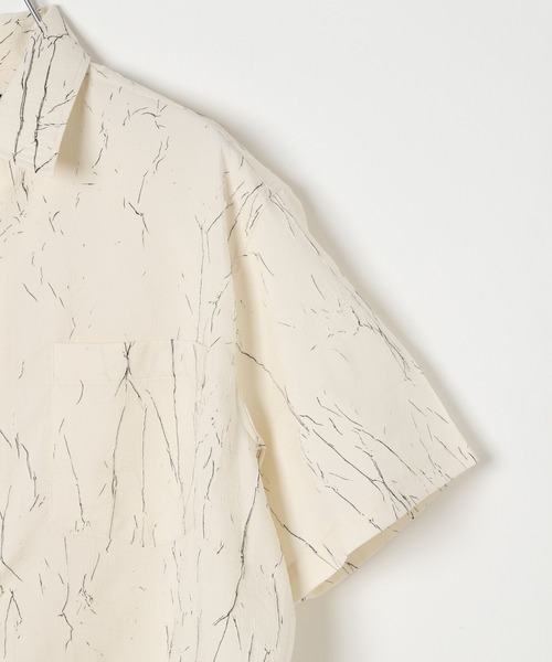 3.3 Field Trip （3.3フィールドトリップ）の「3.3 Field Trip／クラック半袖シャツ（シャツ/ブラウス・メンズ・ブラック/アイボリー・FREE）」の17枚目の写真