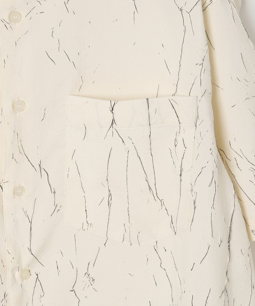 3.3 Field Trip （3.3フィールドトリップ）の「3.3 Field Trip／クラック半袖シャツ（シャツ/ブラウス・メンズ・ブラック/アイボリー・FREE）」の19枚目の写真