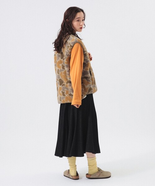 BEAMS BOY(ビームスボーイ)の「【2/5再値下げ】デニム フレア スカート(デニムスカート・レディース・ブラック/インディゴブルー・0/1/2)」の14枚目の写真