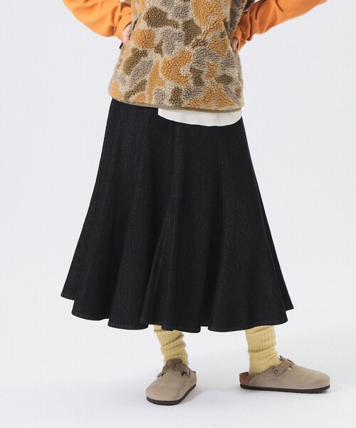 BEAMS BOY(ビームスボーイ)の「【2/5再値下げ】デニム フレア スカート(デニムスカート・レディース・ブラック/インディゴブルー・0/1/2)」の16枚目の写真