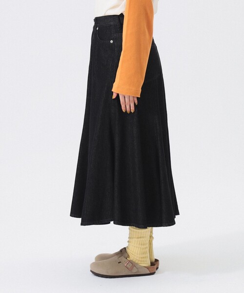 BEAMS BOY(ビームスボーイ)の「【2/5再値下げ】デニム フレア スカート(デニムスカート・レディース・ブラック/インディゴブルー・0/1/2)」の22枚目の写真