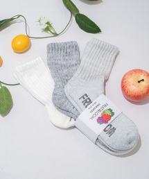 FRUIT OF THE LOOM（フルーツオブザルーム）の「シンカーパイル/クォーター丈ソックス/3足セット（ソックス/靴下・レディース）」
