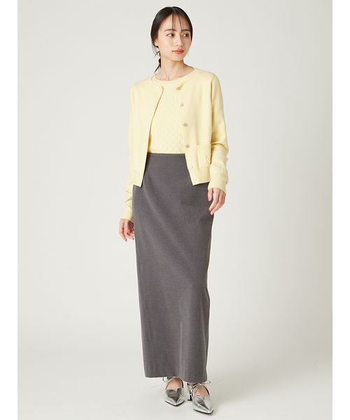 新作完売品フレイアイディー　ロゴ刺繍ポケットクルーネックカーディガン ロゴ刺繍ポケットクルーネックカーディガン／ウォッシャブル