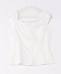 オフショルダー」に該当するレディースのシャツ/ブラウス（ホワイト