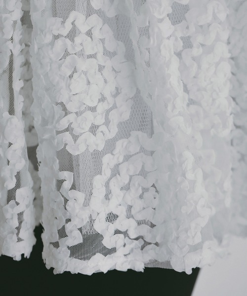 EIMY ISTOIRE（エイミーイストワール）の「ボリュームペプラムトップス（その他トップス・レディース・ホワイト/ブラック・F）」の9枚目の写真