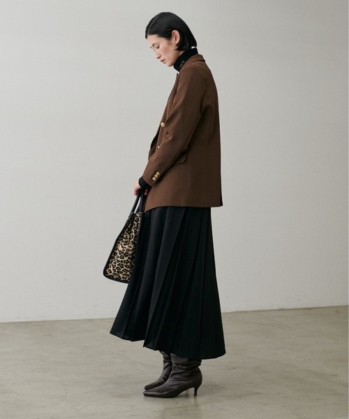 LARUTA(ラルータ)の「【LARUTA】ワイドプリーツスカート(スカート・レディース・モカ/ブラック/チャコールグレー・MEDIUM)」の8枚目の写真
