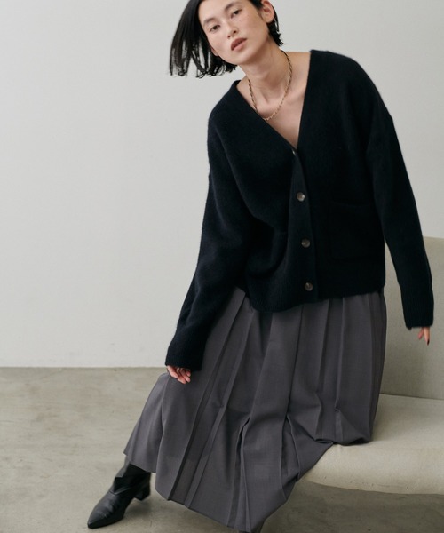 LARUTA(ラルータ)の「【LARUTA】ワイドプリーツスカート(スカート・レディース・モカ/ブラック/チャコールグレー・MEDIUM)」の13枚目の写真