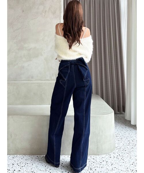 RESEXXY（リゼクシー）の「シャギーニットカーディガン（カーディガン/ボレロ・レディース・チャコールグレー/ホワイト/ピンク/ブラック・FREE）」の15枚目の写真