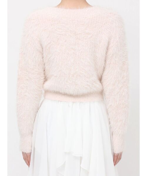 RESEXXY（リゼクシー）の「シャギーニットカーディガン（カーディガン/ボレロ・レディース・チャコールグレー/ホワイト/ピンク/ブラック・FREE）」の20枚目の写真