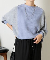 新品タグ付 Jena espace merveilleux シャギーニット ロゴジャガードシャギーニット | Jena espace merveilleux