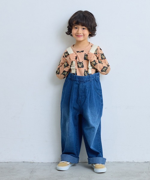 MARKEY'S(マーキーズ)の「デニムエヴォルブサロペット(サロペット/オーバーオール・キッズ・ブルー/ブラック・90/100/110/120/130/140/150)」の1枚目の写真
