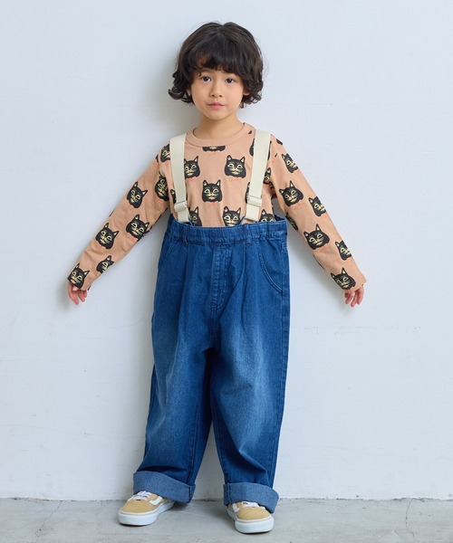 MARKEY'S(マーキーズ)の「デニムエヴォルブサロペット(サロペット/オーバーオール・キッズ・ブルー/ブラック・90/100/110/120/130/140/150)」の13枚目の写真