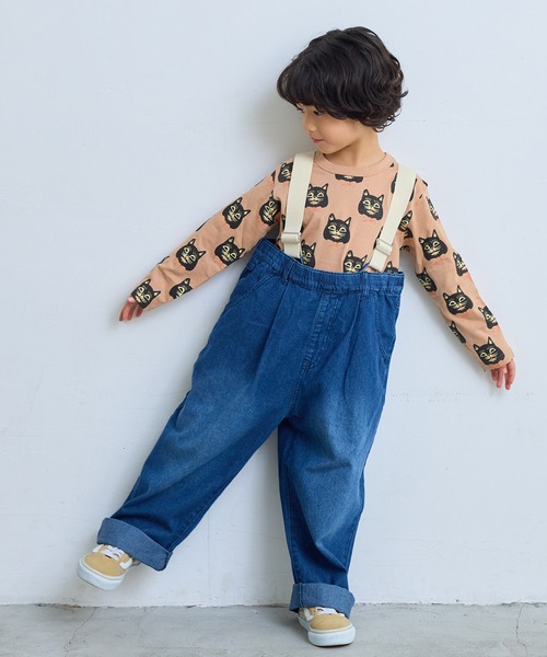 MARKEY'S(マーキーズ)の「デニムエヴォルブサロペット(サロペット/オーバーオール・キッズ・ブルー/ブラック・90/100/110/120/130/140/150)」の14枚目の写真