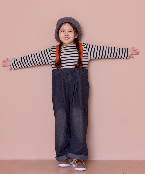 MARKEY'S(マーキーズ)の「デニムエヴォルブサロペット(サロペット/オーバーオール・キッズ・ブルー/ブラック・90/100/110/120/130/140/150)」の21枚目の写真