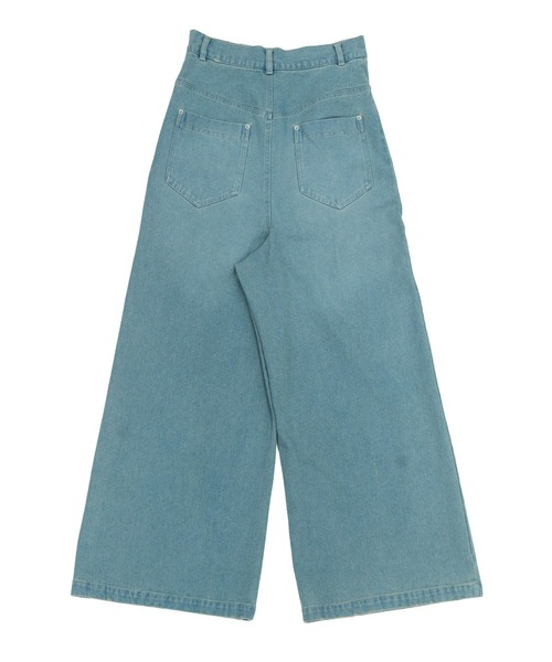MIDVEIN（ミッドヴェイン）の「Remake like denim pt（デニムパンツ・レディース・インディゴブルー/ベージュ/サックスブルー・MEDIUM/SMALL）」の5枚目の写真